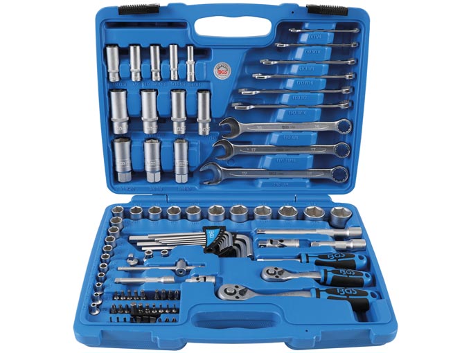 BGS 92-osainen Hylsyavainsarja, kuusiokanta 6,3 mm (1/4") / 10 mm (3/8") 2289