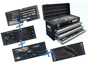 BGS Metallinen Työkalulaukku 3 Hyllyä sis. 143 Työkalua 3318