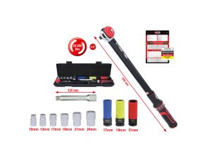 Kstools 516.2400 vääntömomenttiavainsarja, 20-200 Nm 11-os