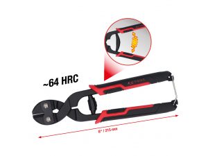 Kstools 119.0005 Mini-pulttisakset, itse aukeavat, 215 mm