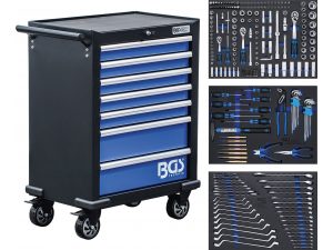 BGS Työkaluvaunu 7 vetolaatikkoa sis. 263 työkalua 4207