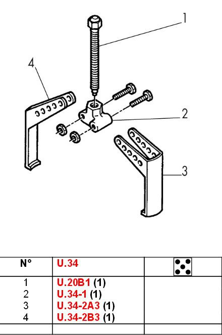 Ulosvetäjän ruuvi Facom U.20B1  