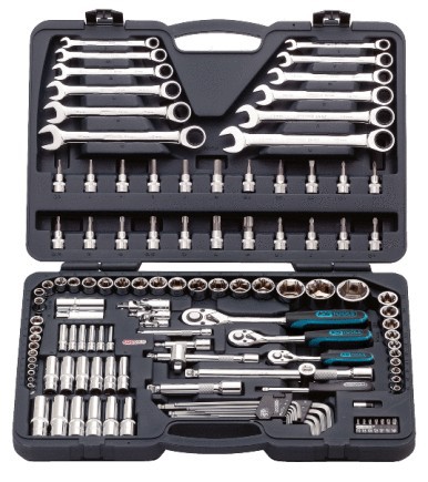 Hylsysarja 1/4"+3/8"+1/2", Kstools 918.0724, 124-os