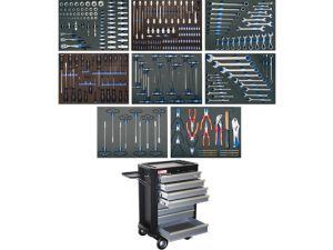 BGS Työkaluvaunu työkaluilla 296 osaa 8 laatikkoa 4050