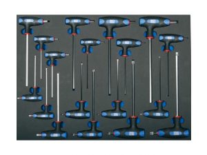 BGS Kuusiokolo ja Torx avaimet T-kahvalla moduulissa 4010