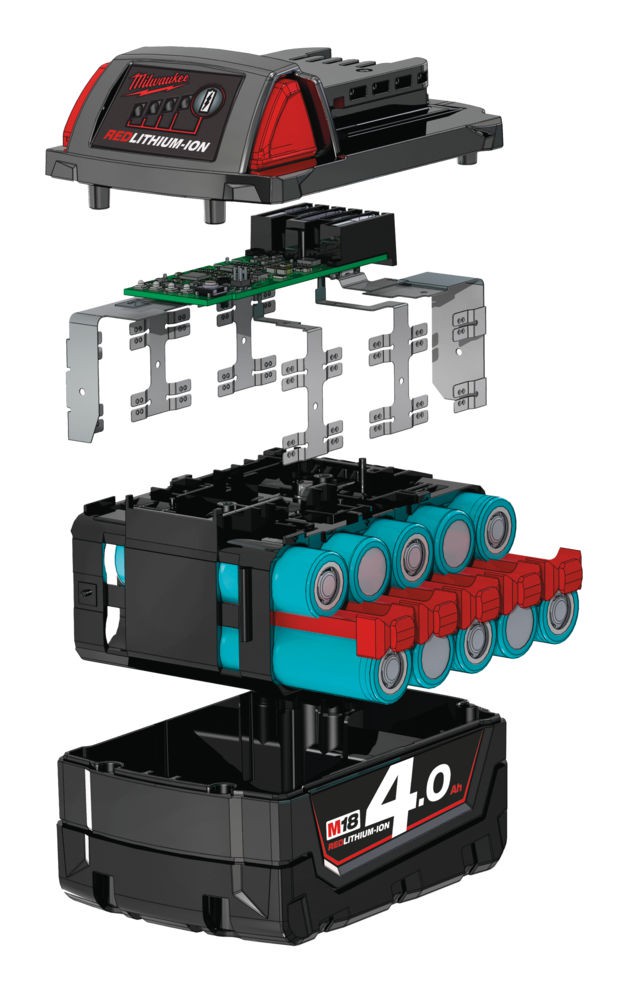 Milwaukee M18 B4 4,0AH Li-ION Akku - Image 2