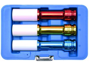 Vannehylsyt pitkät 17, 19, 21 mm BGS-7100